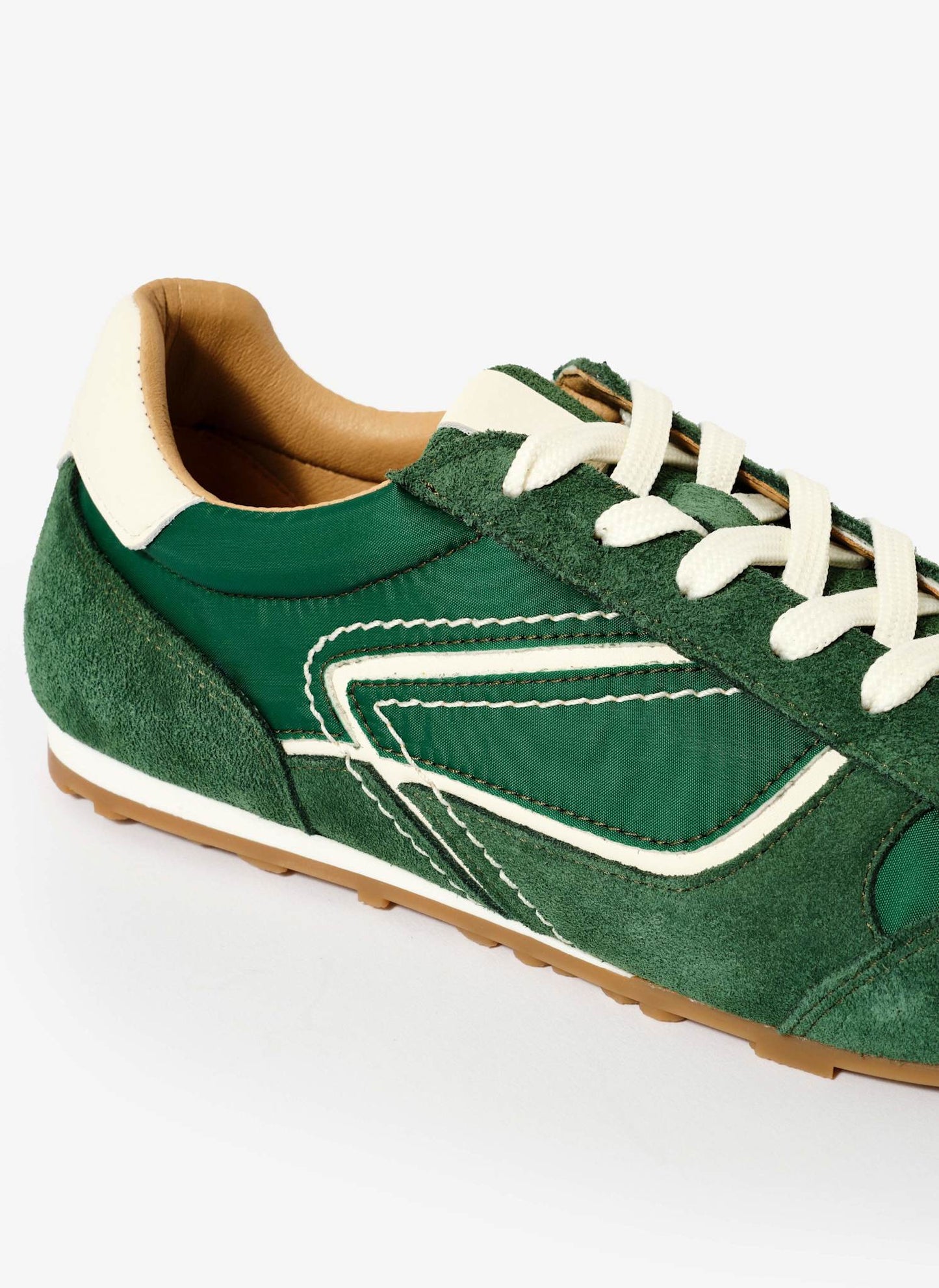 Cali Green Suede Trainers