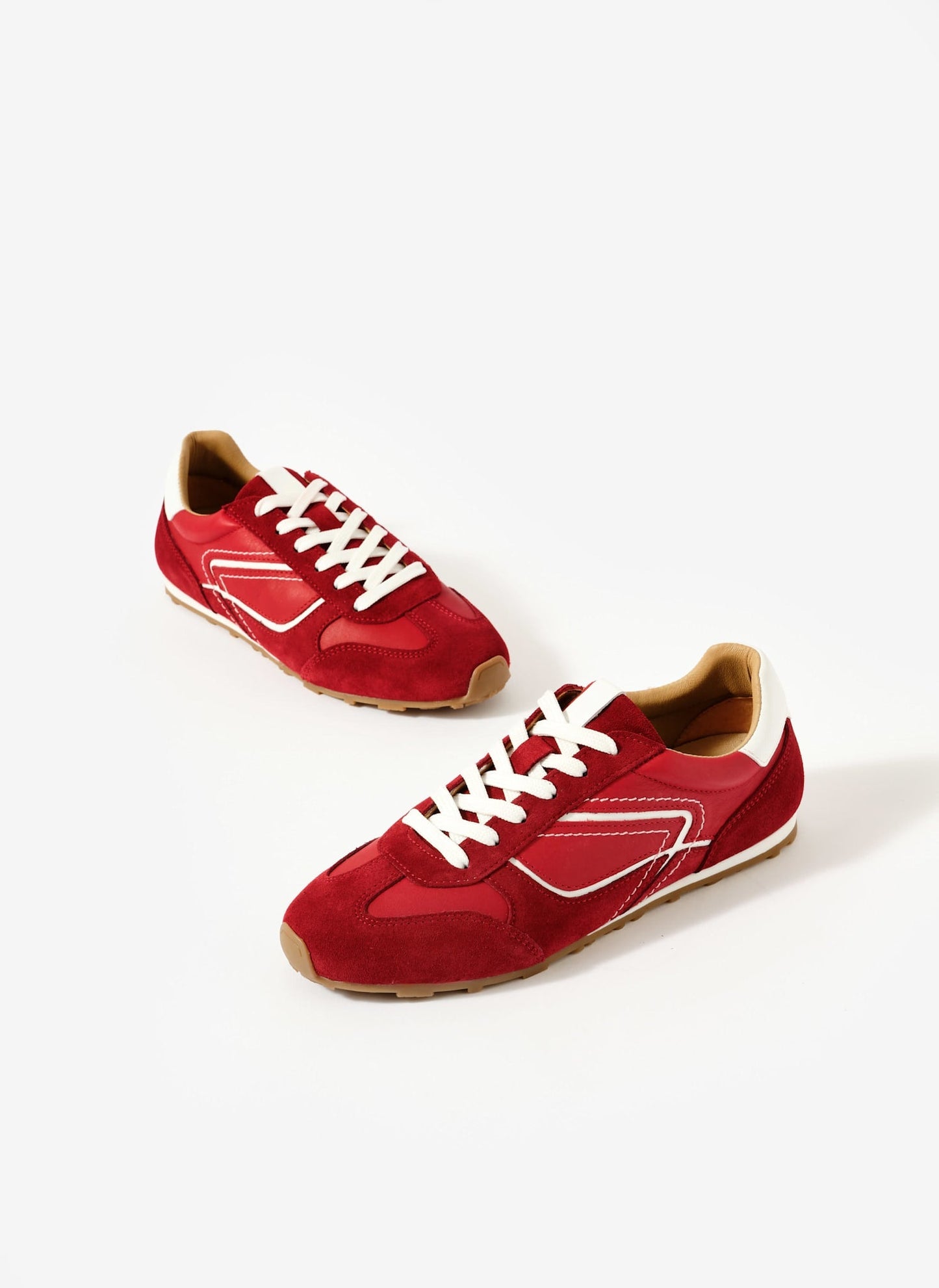 Cali Red Suede Trainers