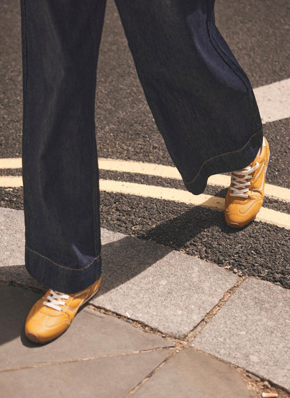Cali Yellow Suede Trainers