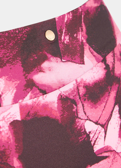 Pink Graphic Print High Waisted Bikini Bottoms