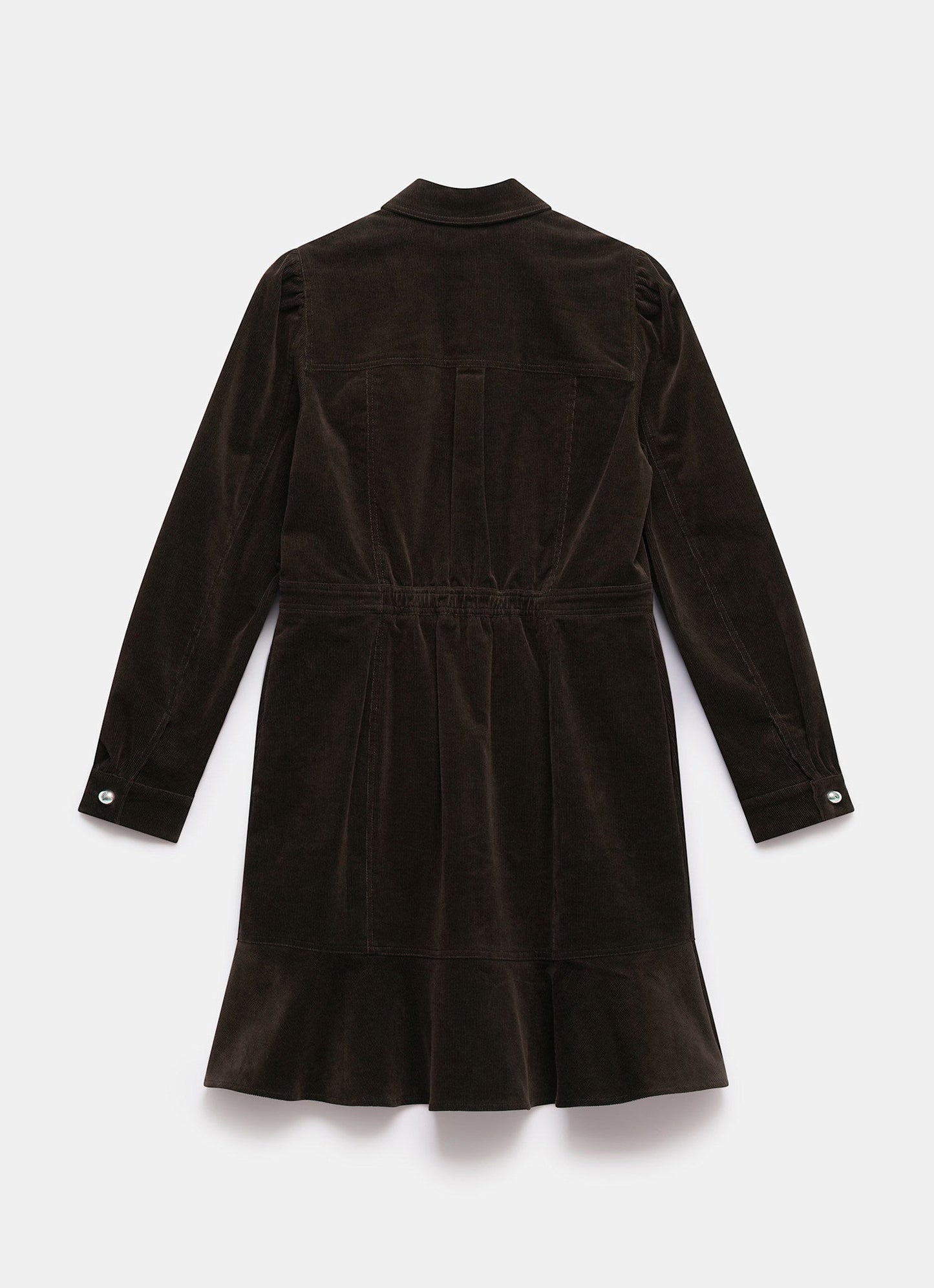 Brown Corduroy Mini Dress