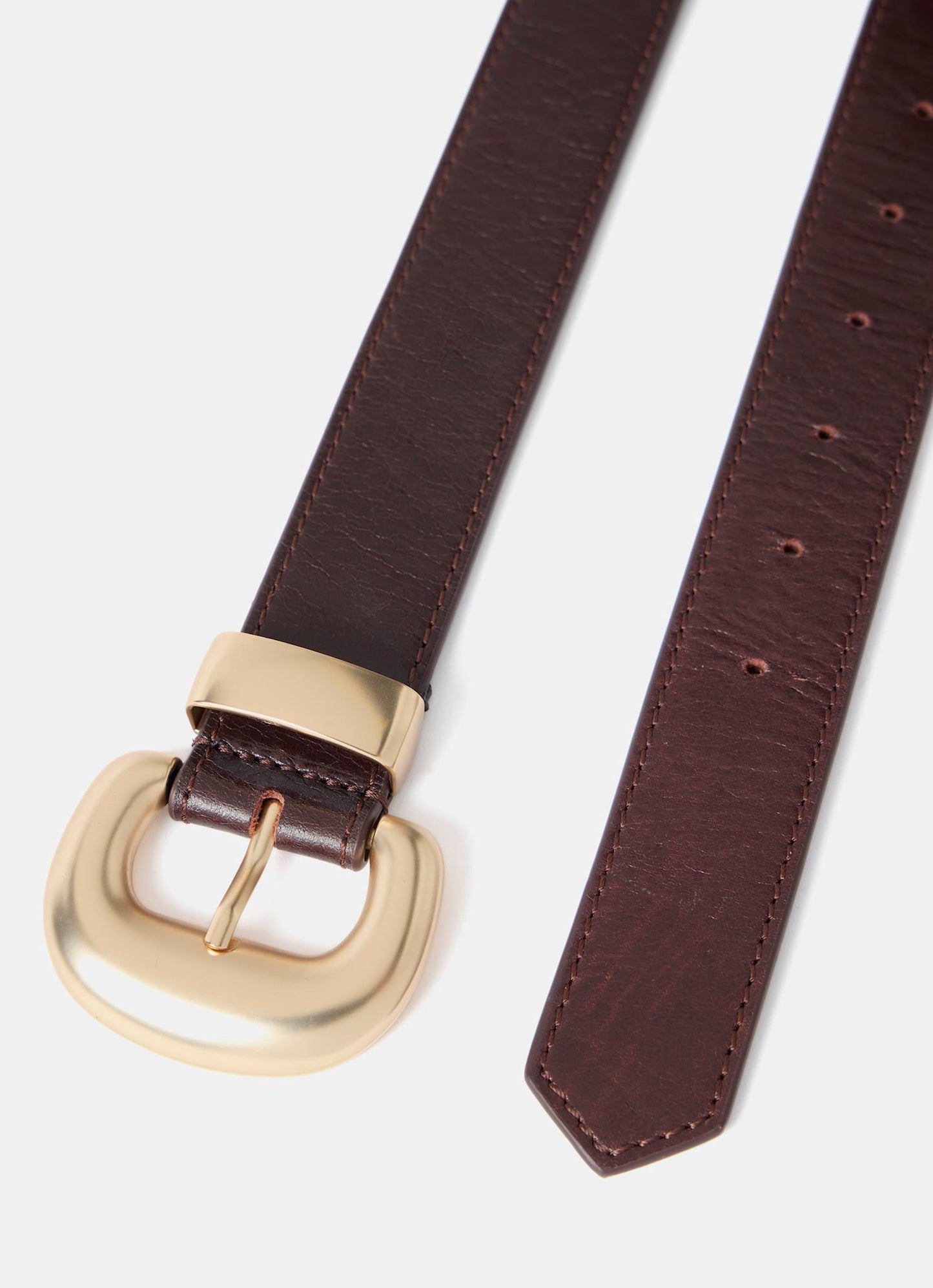 Burgundy Leather Belt