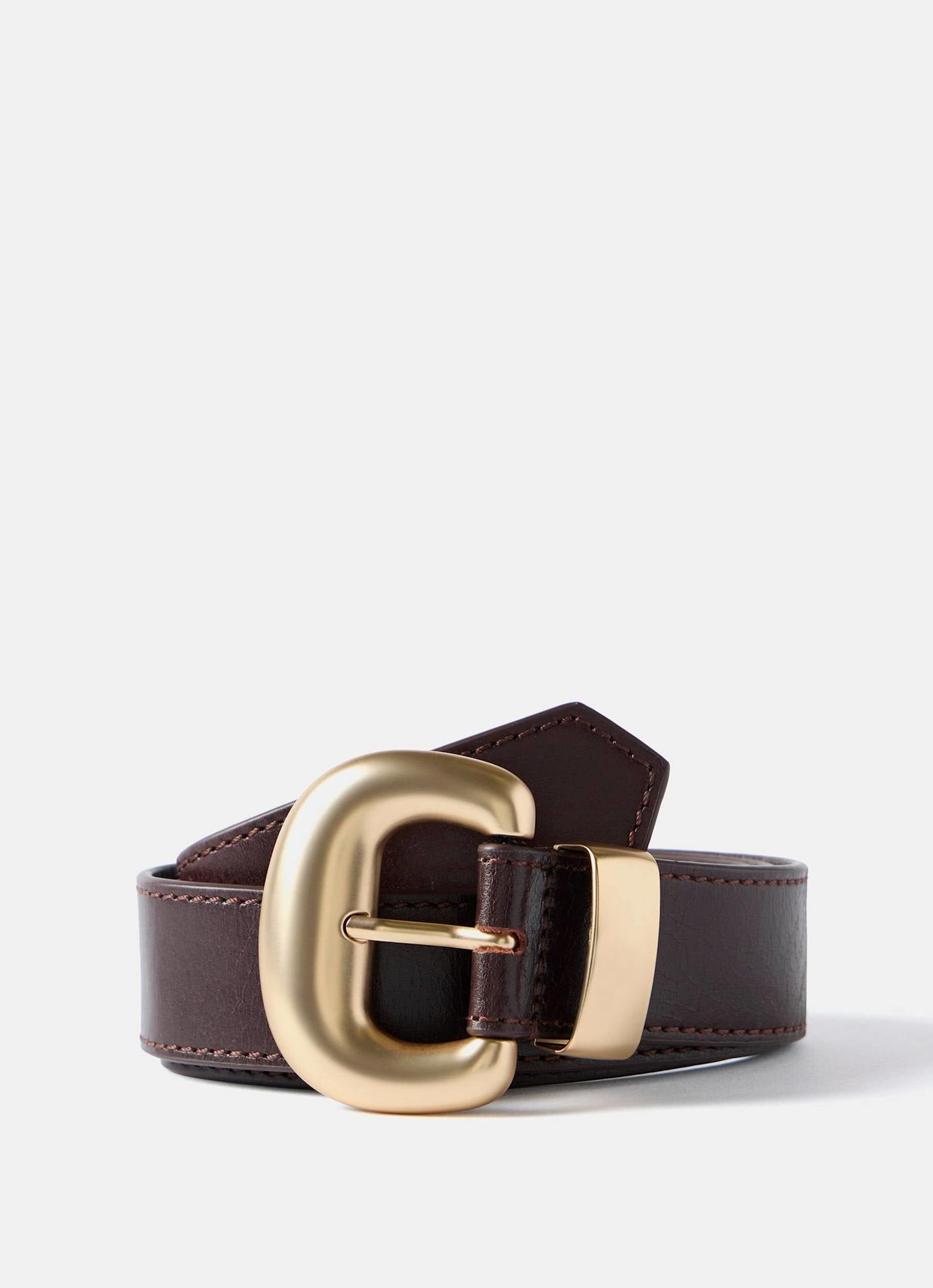Burgundy Leather Belt