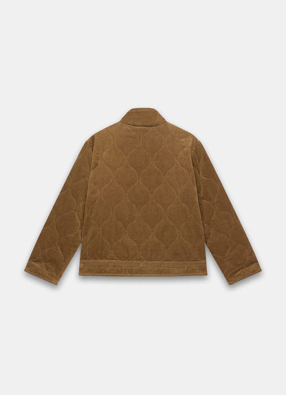 Brown Corduroy Quilted Jacket