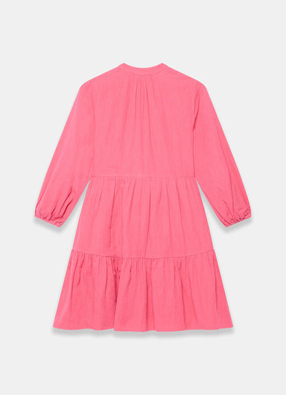 Pink Cotton Mini Dress