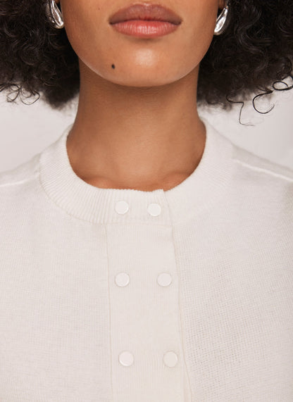 Cream Lightweight Cotton Blend Cardigan