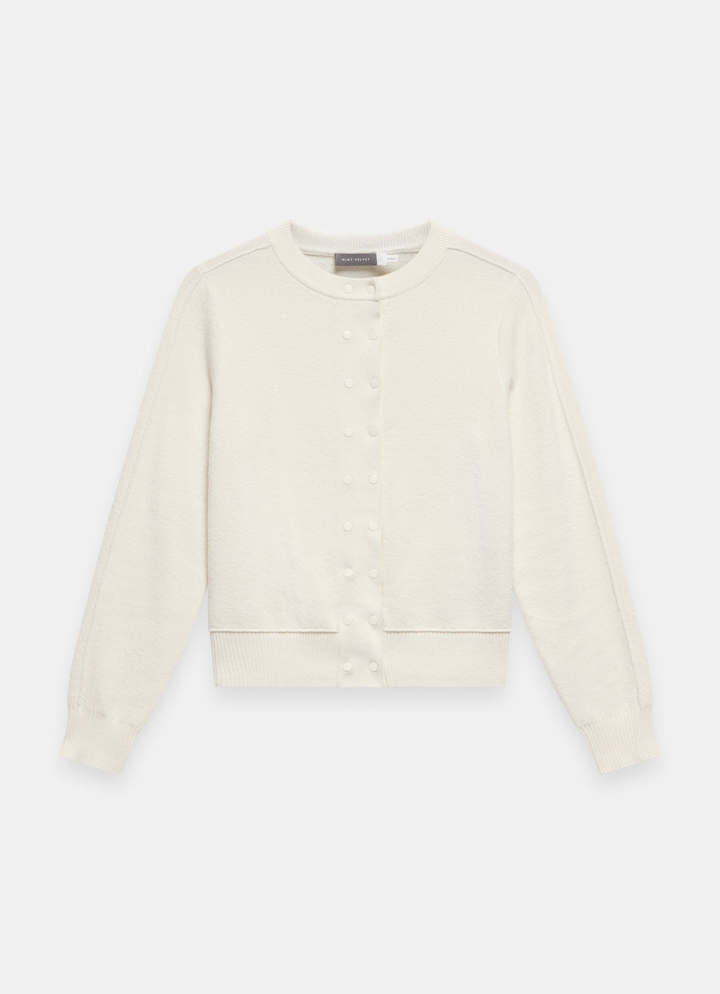 Cream Lightweight Cotton Blend Cardigan