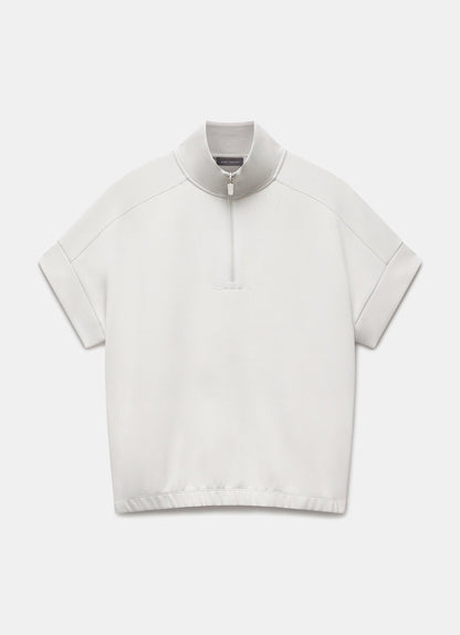 Cream Super Soft Short Sleeve Sweatshirt
