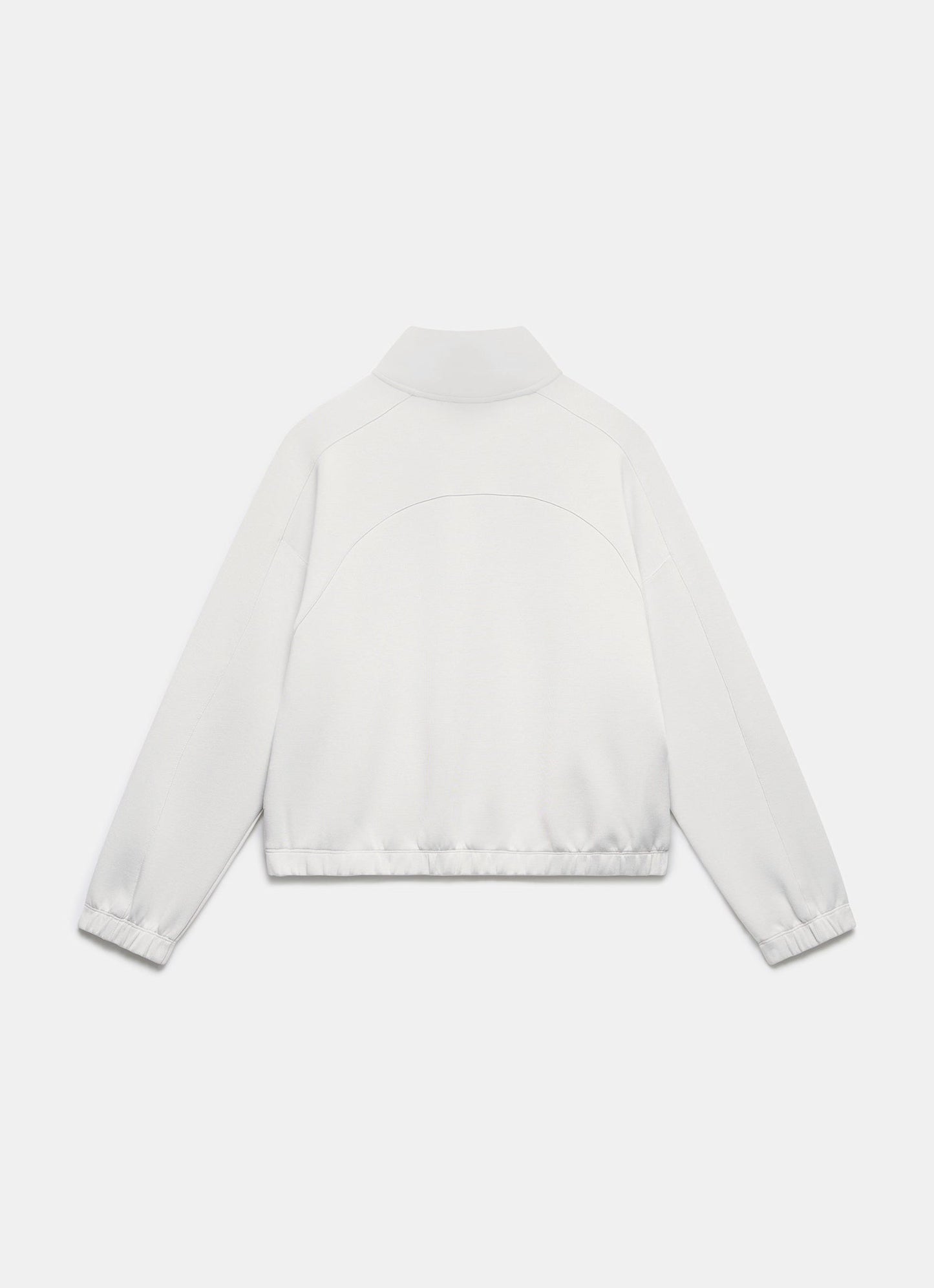 Cream Super Soft Zip Detail Sweatshirt