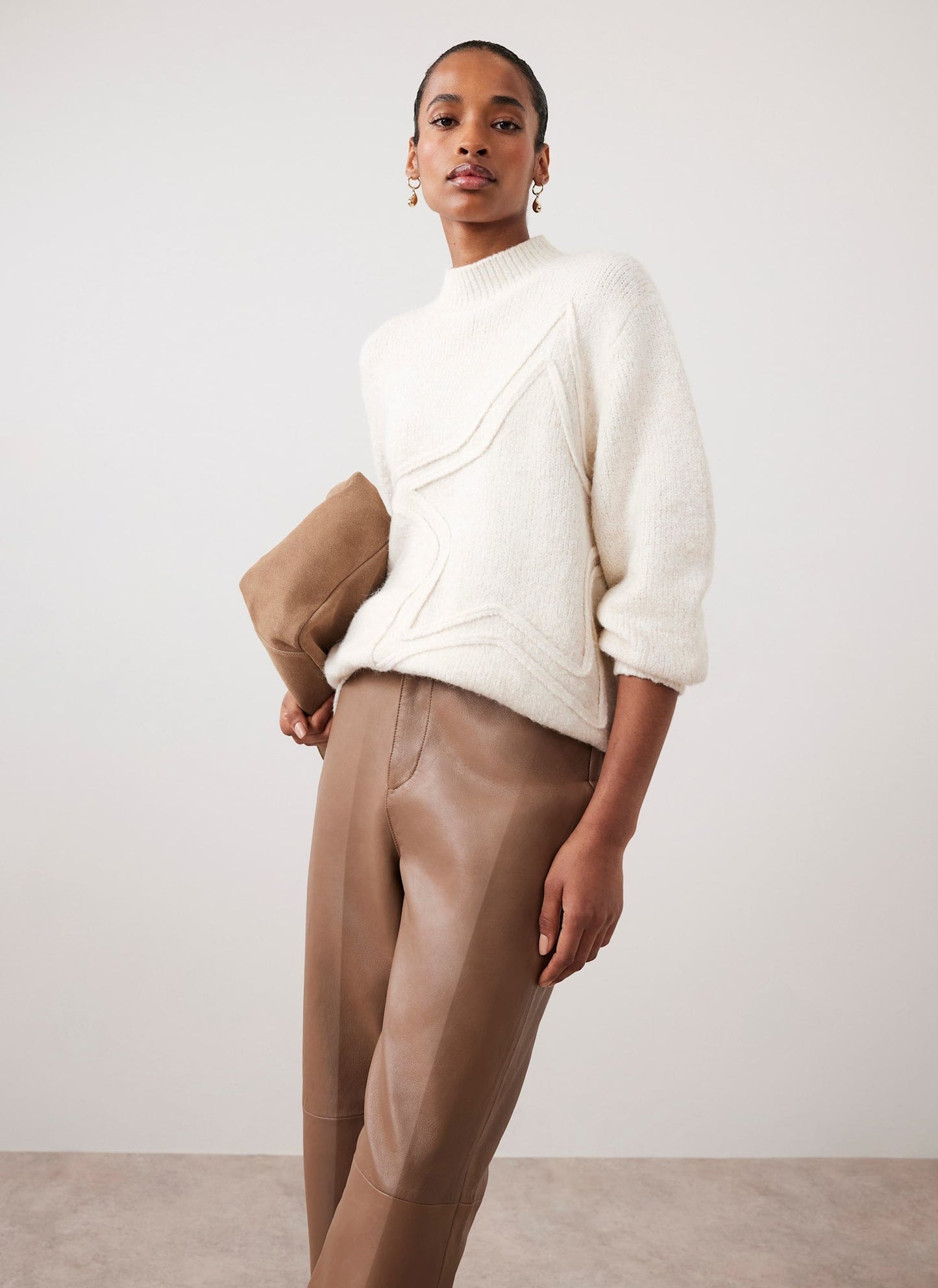 Cream Star Knit Jumper