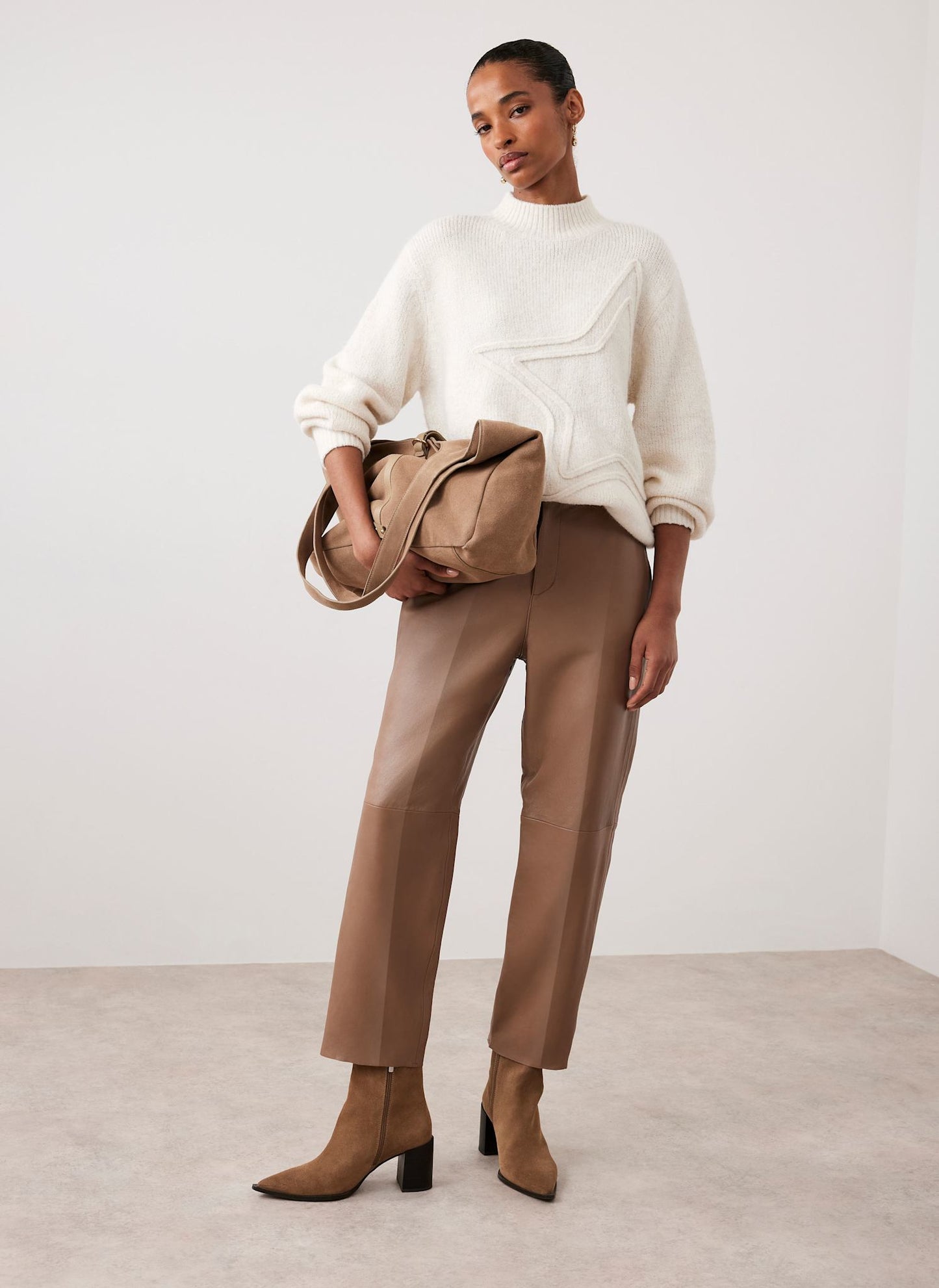 Cream Star Knit Jumper