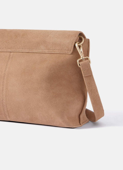 Daisy Neutral Suede Bag
