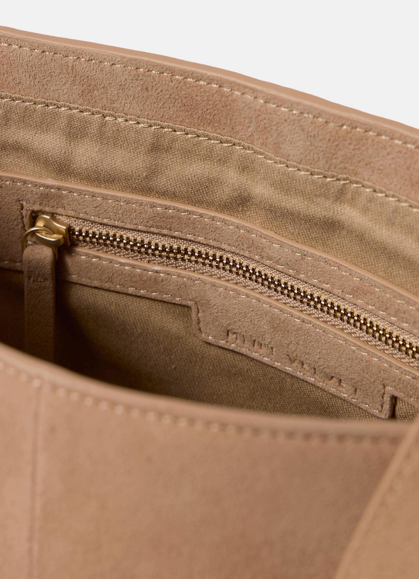 Daisy Neutral Suede Bag