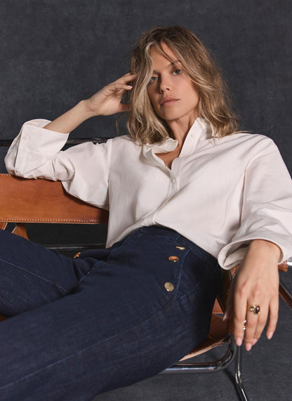 Dark Indigo Cropped Jeans