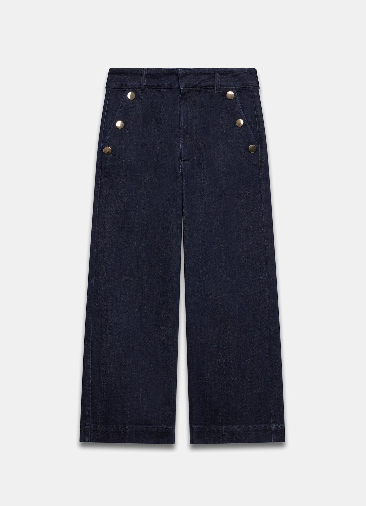 Dark Indigo Cropped Jeans