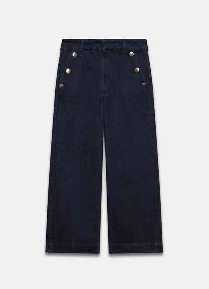 Dark Indigo Cropped Jeans