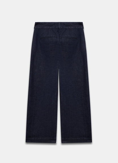 Dark Indigo Cropped Jeans