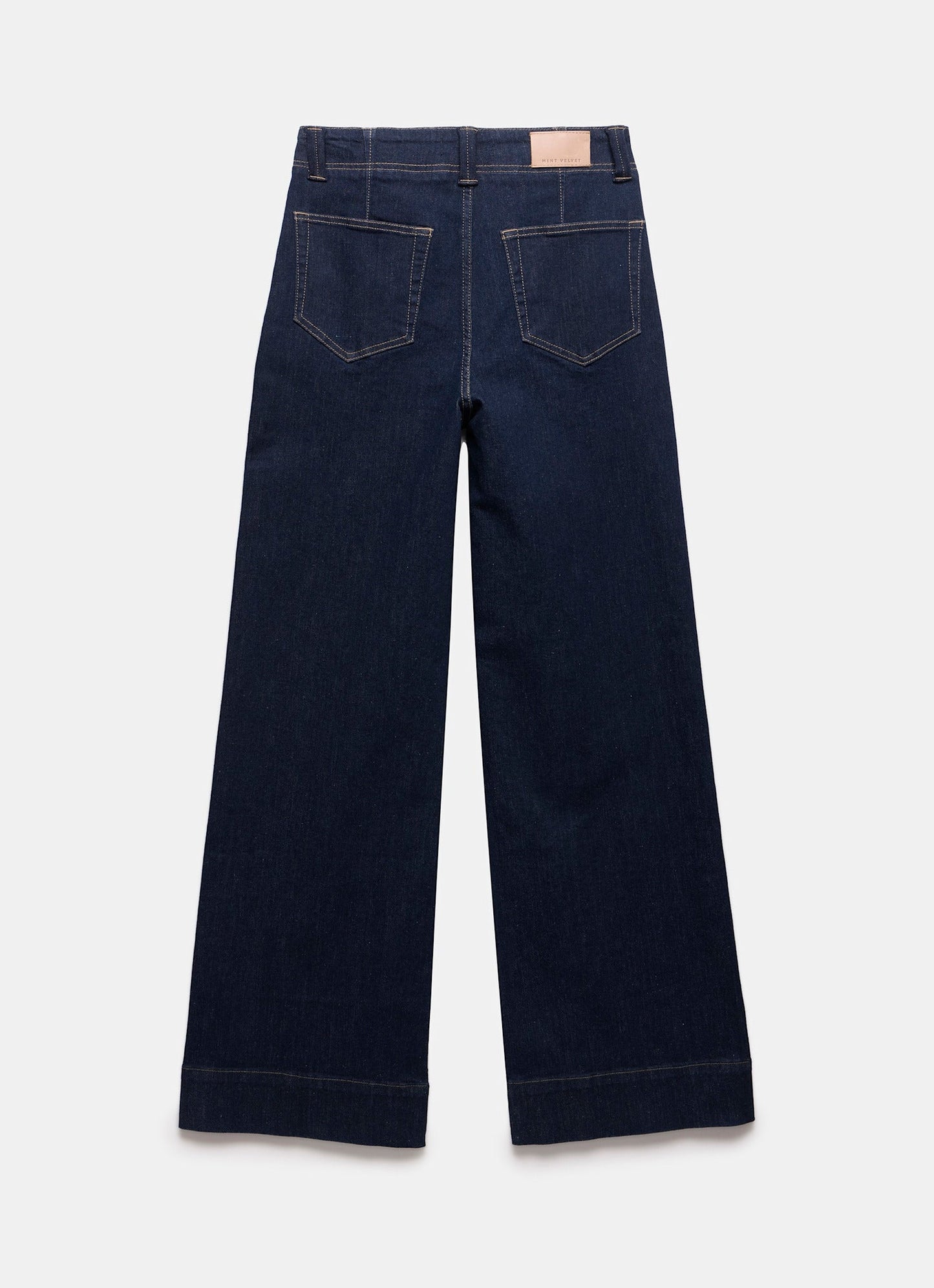 Dark Indigo Tailored Wide Jeans