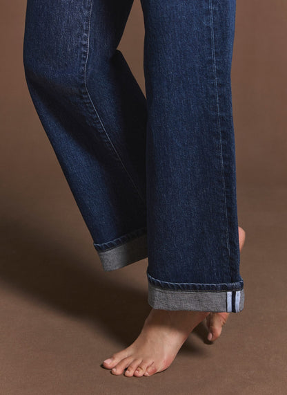 Dark Indigo Workable Wide Jeans