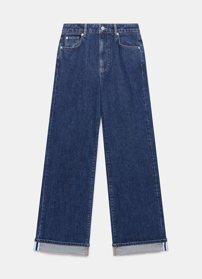 Dark Indigo Workable Wide Jeans