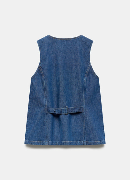 Indigo Denim Waistcoat