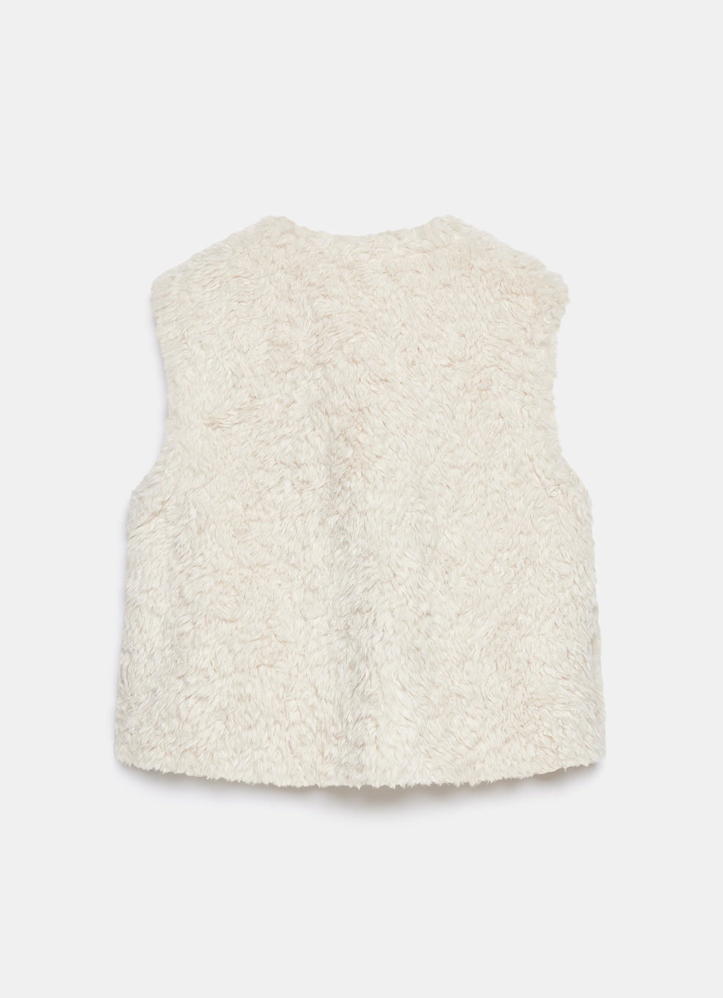 Cream Faux Fur Gilet