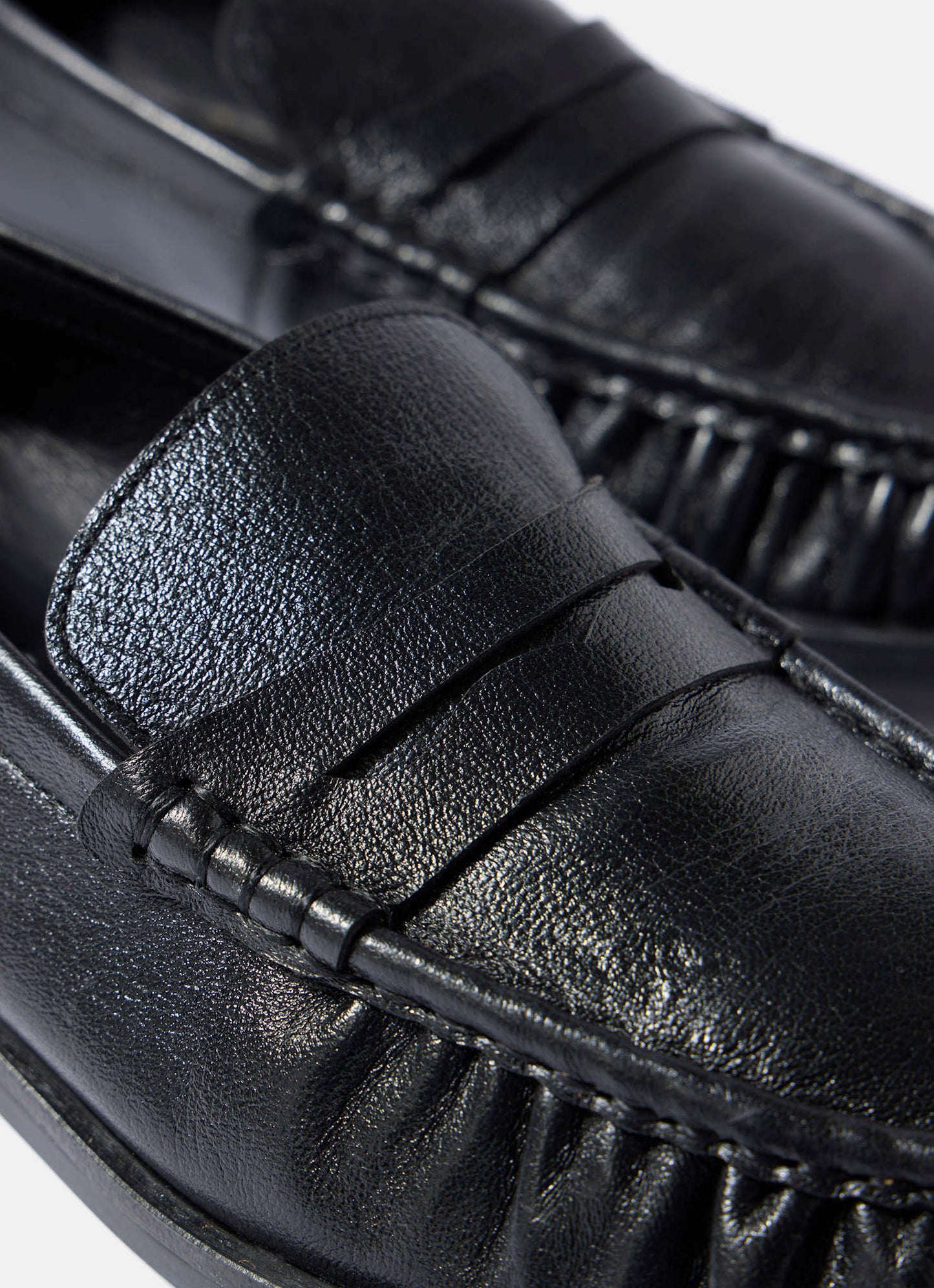Gigi Black Leather Loafers