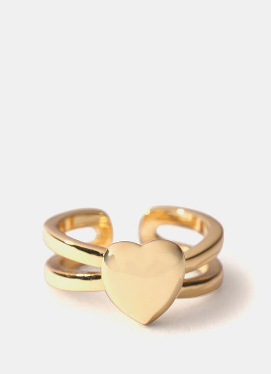 Gold Plated Heart Ring