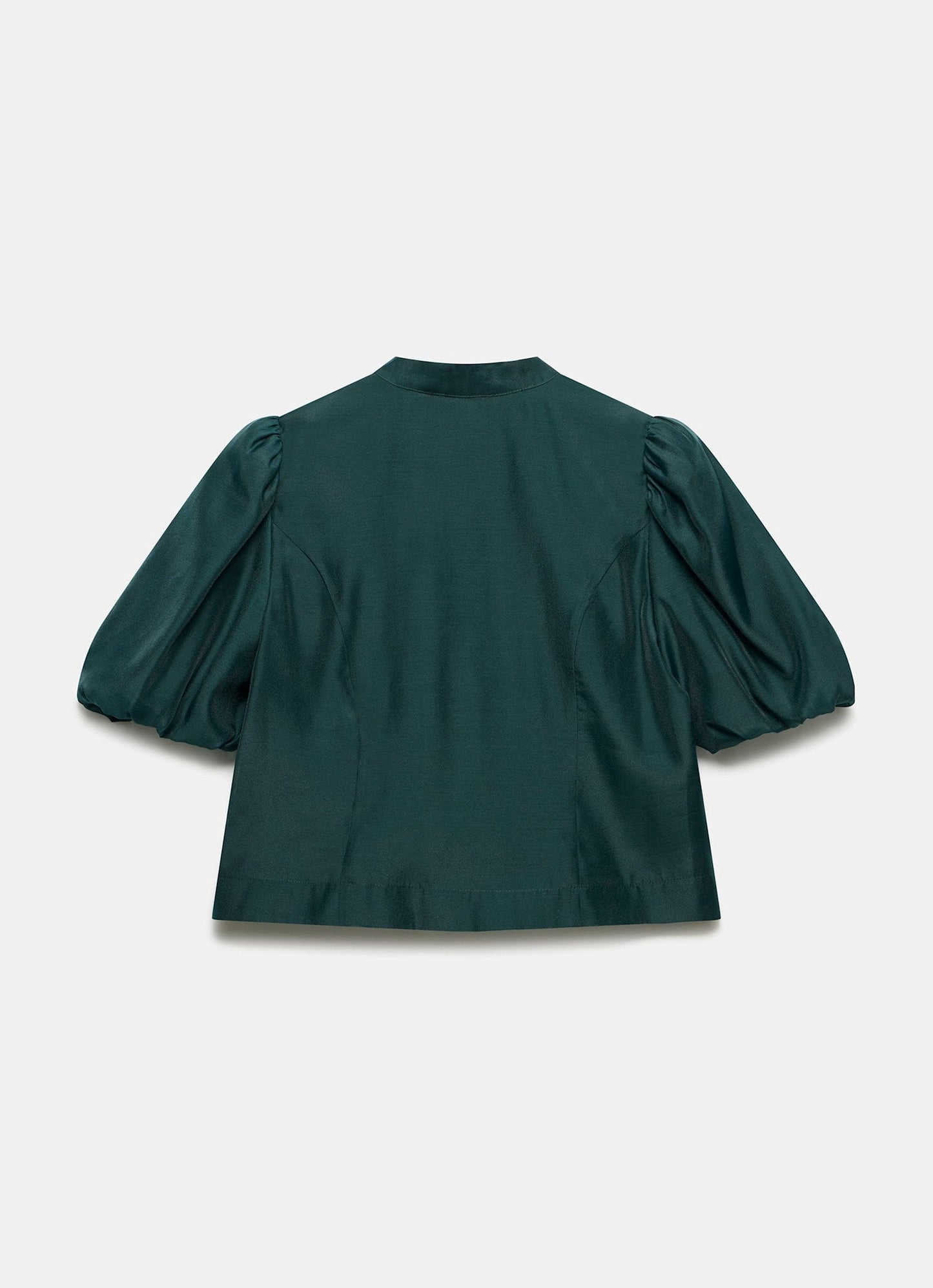 Green Puff Sleeve Top