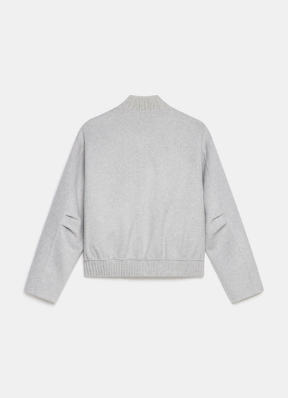 Grey Minimalist Wool Jacket