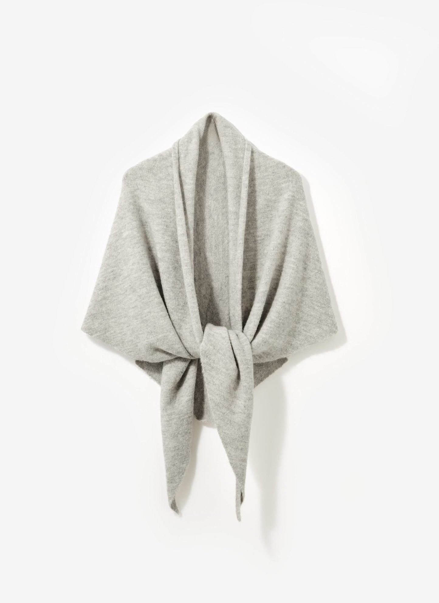 Grey Marl Knit Shawl