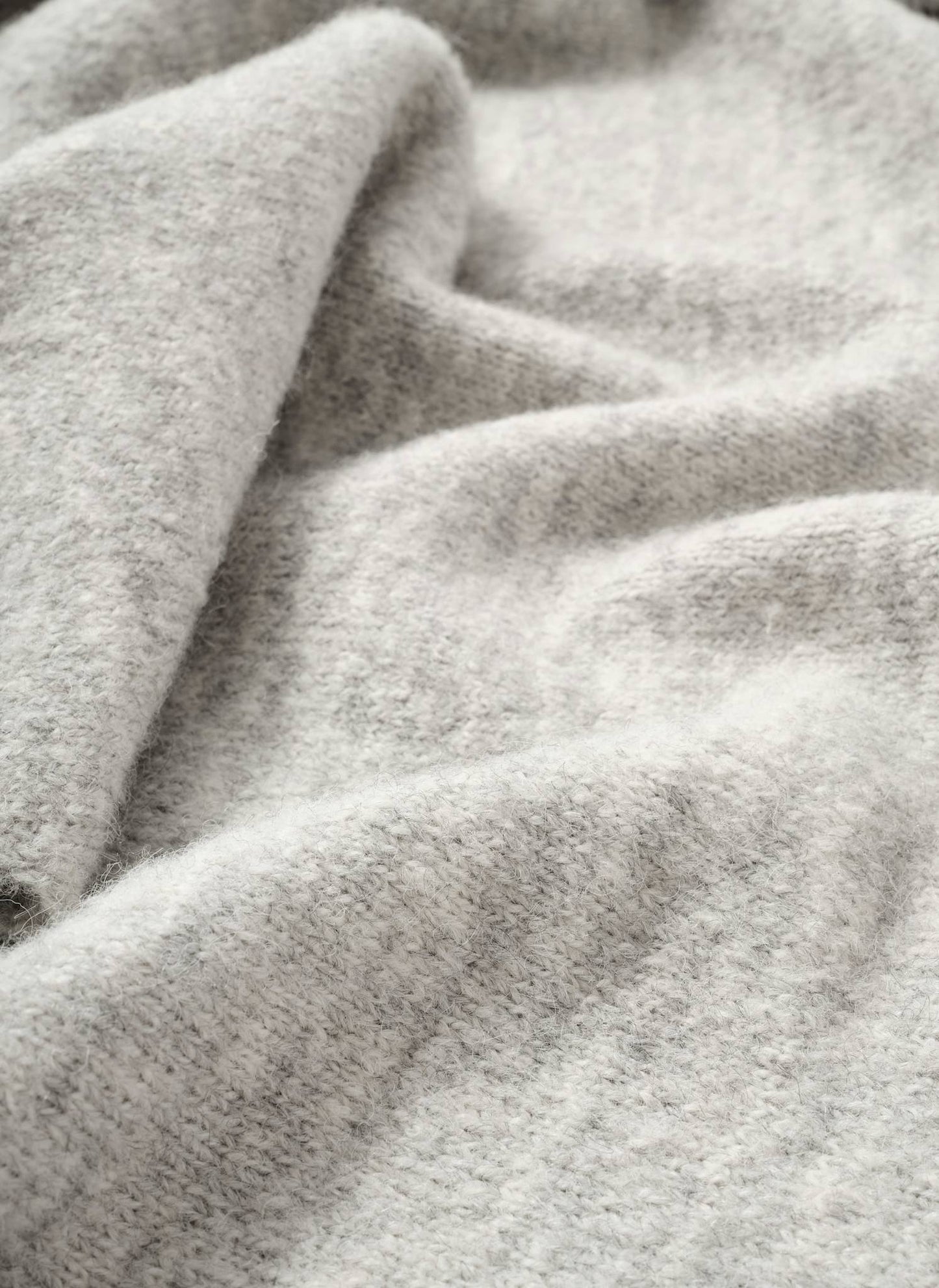 Grey Marl Knit Shawl