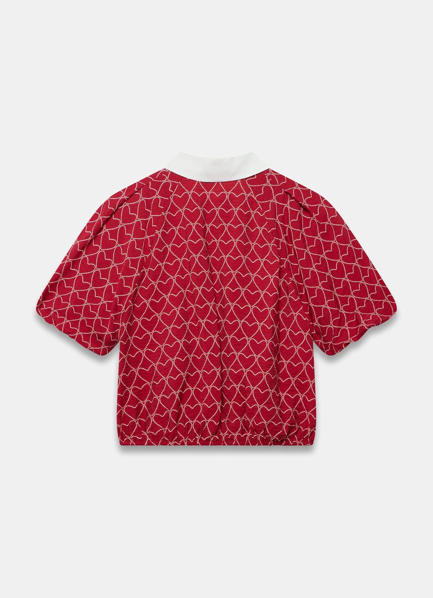 Red Heart Print Shirt