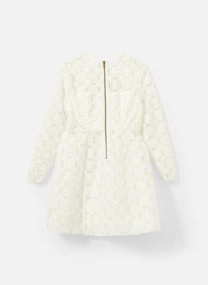 White Lace Hourglass Mini Dress