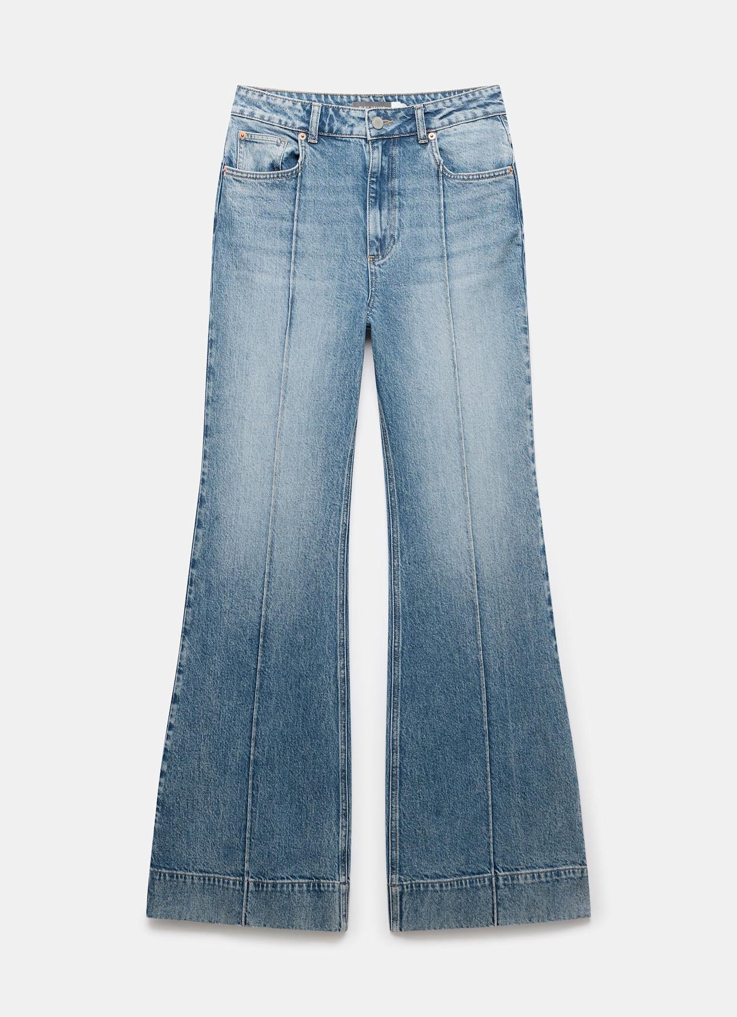 Mid Indigo Flared Jeans