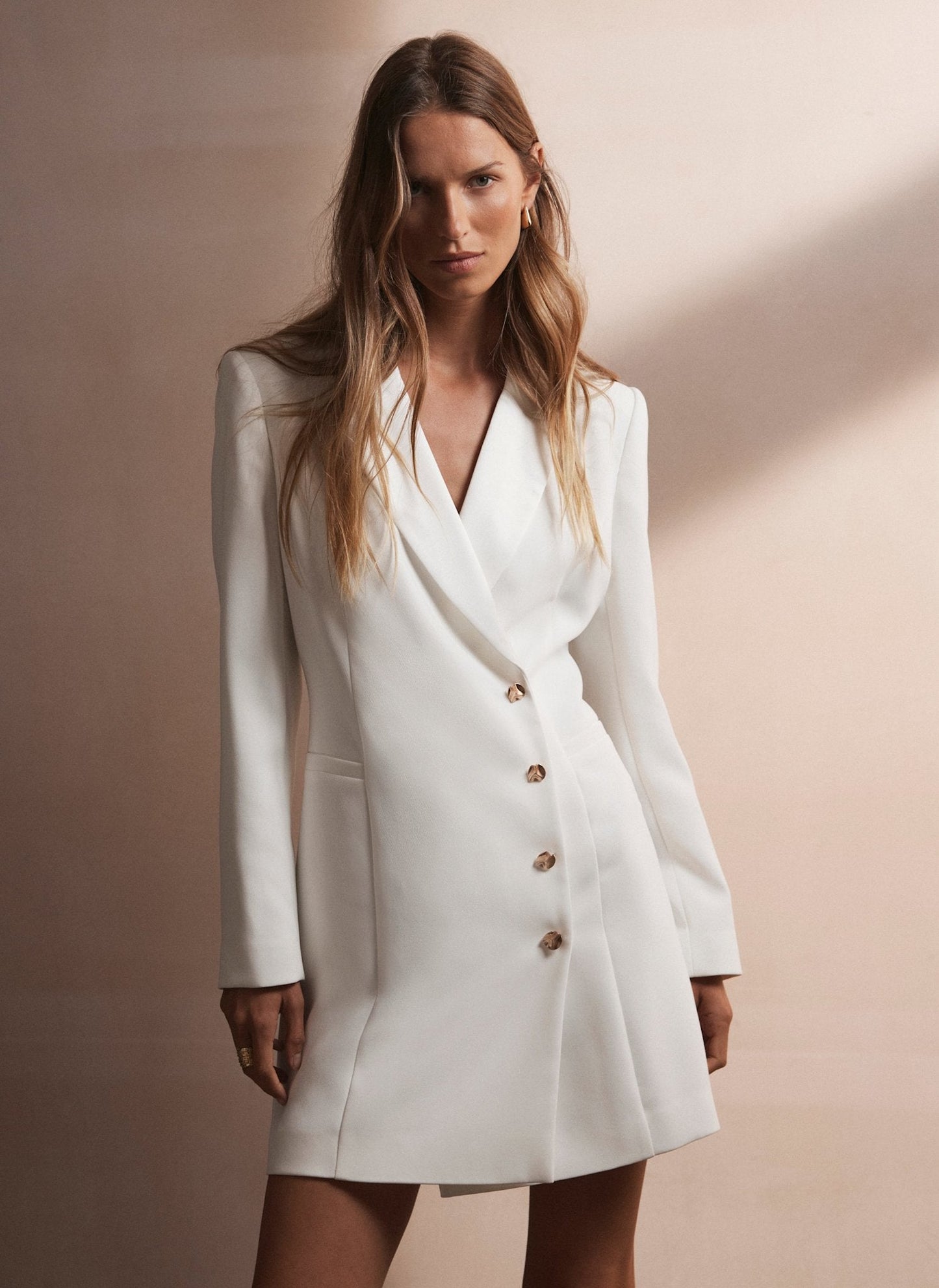 White Blazer Mini Dress