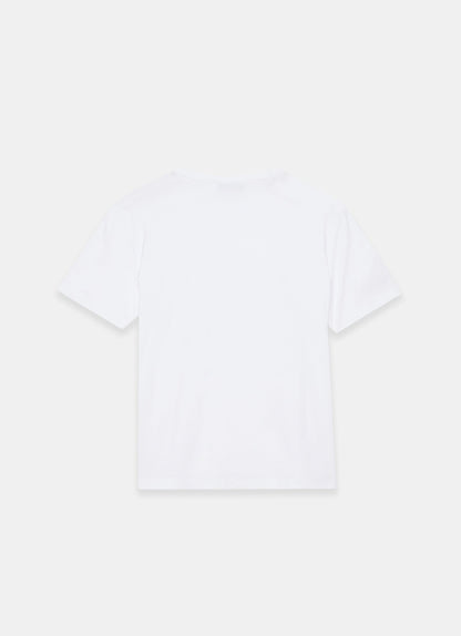 White Bow Detail T-Shirt
