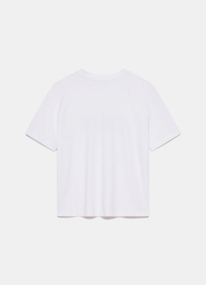 White Graphic Bow T-Shirt