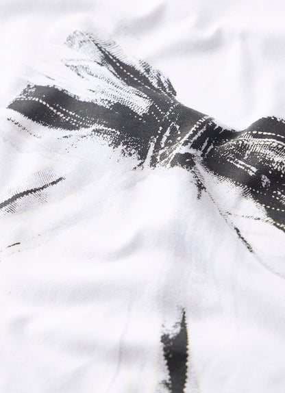 White Graphic Bow T-Shirt