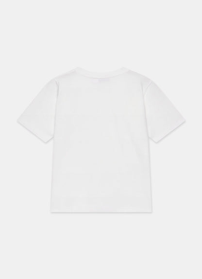 White Cotton Frill T-Shirt