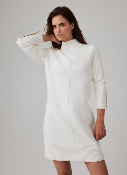 White Knit Jumper Mini Dress