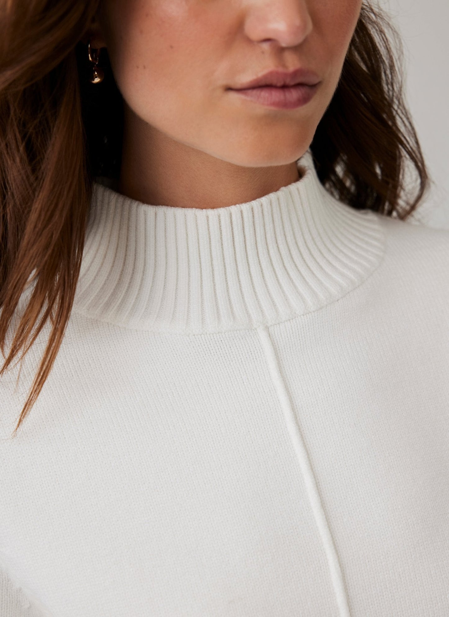 White Knit Jumper Mini Dress