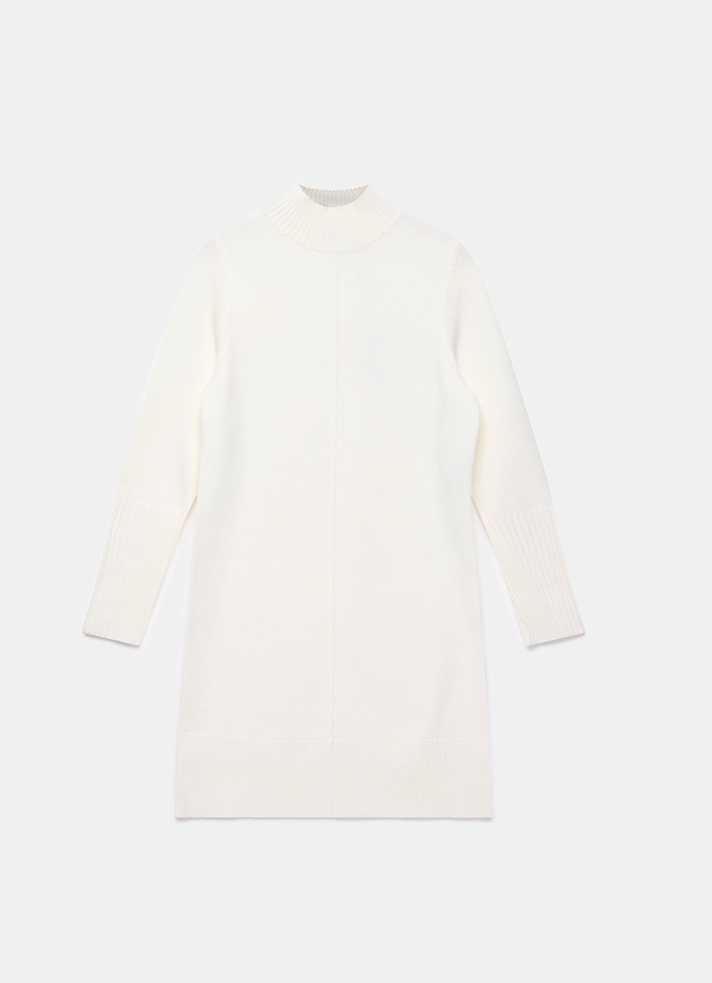White Knit Jumper Mini Dress