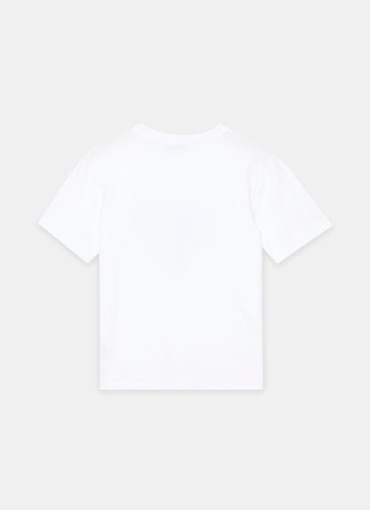 White Lace Heart Graphic T-Shirt