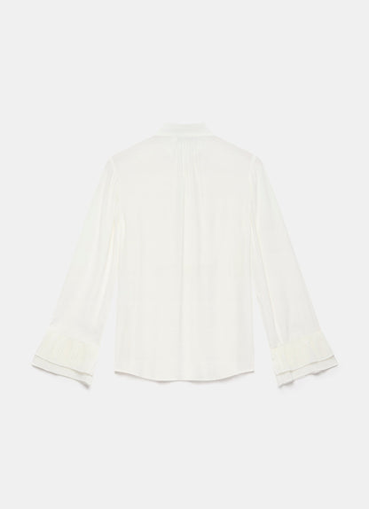 Cream Pearl Detail Blouse