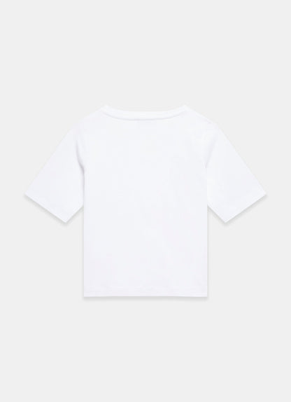 White Scoop Neck T Shirt