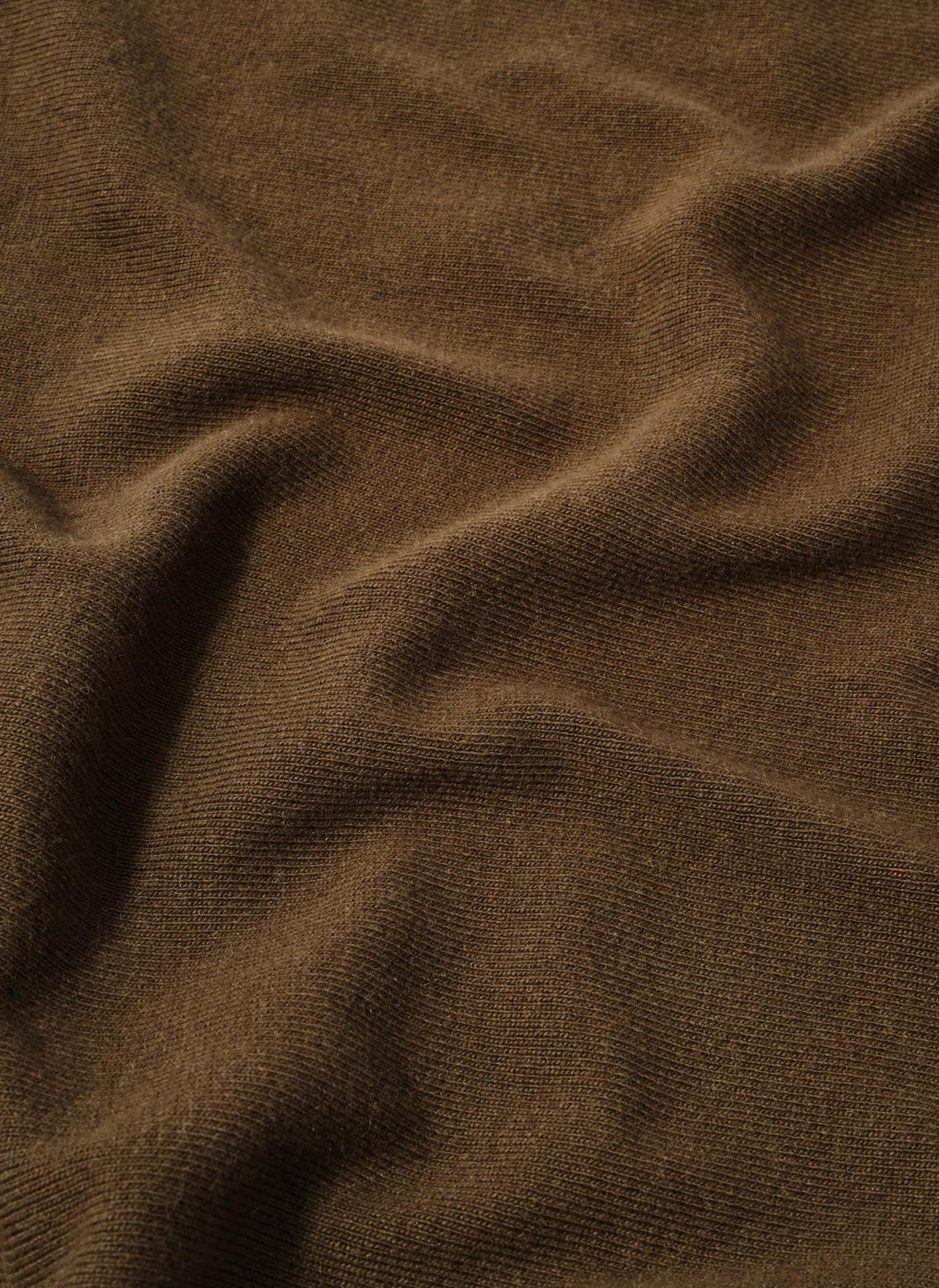 Khaki Wrap Triangle Knit Scarf