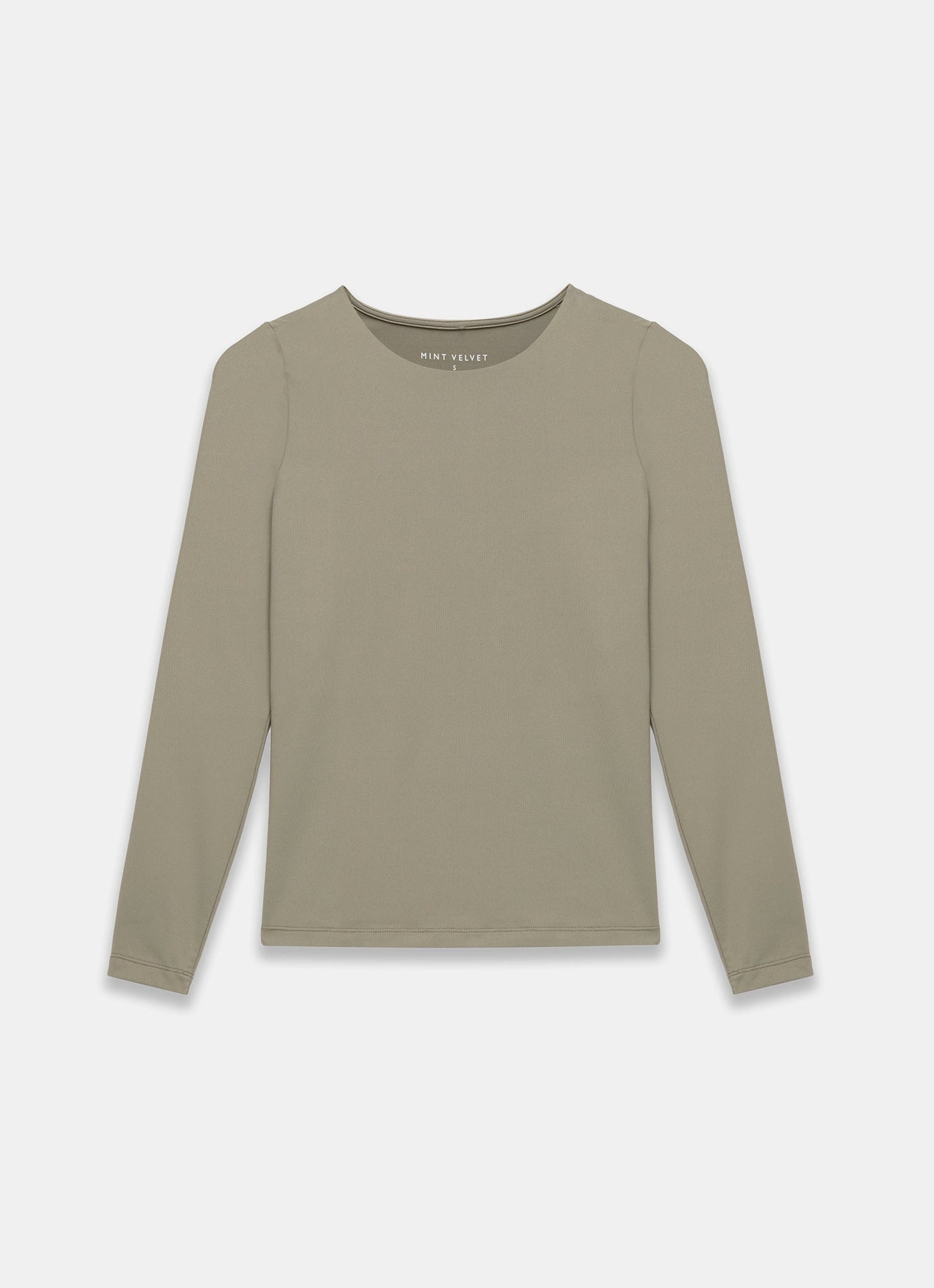 Khaki Long Sleeve Layering Top