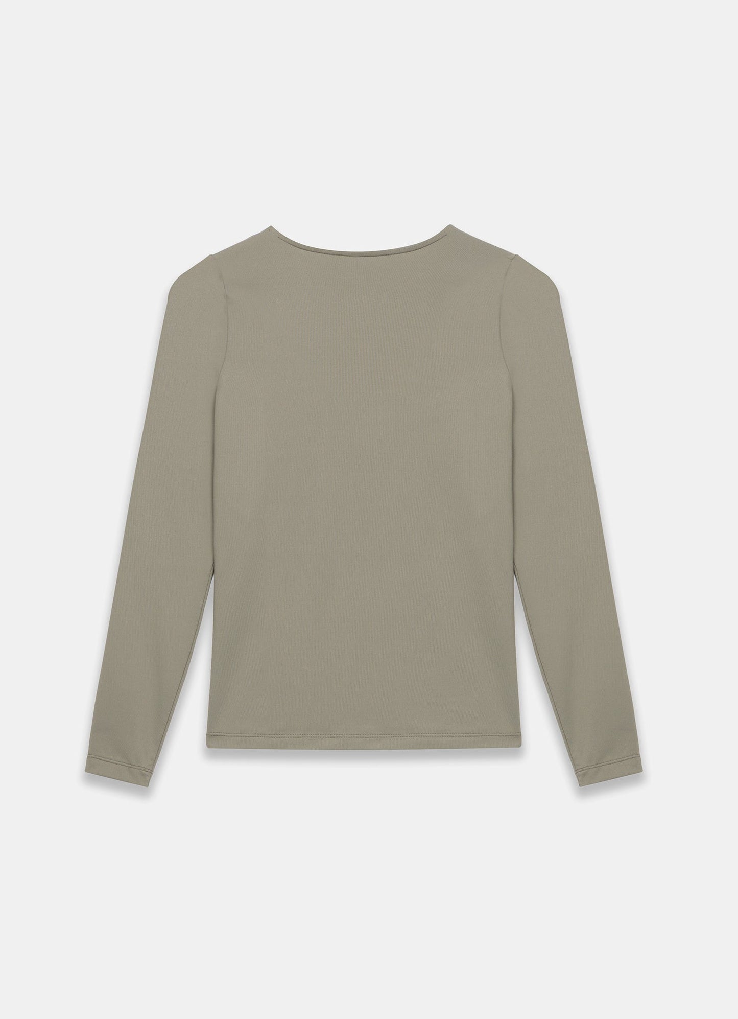 Khaki Long Sleeve Layering Top