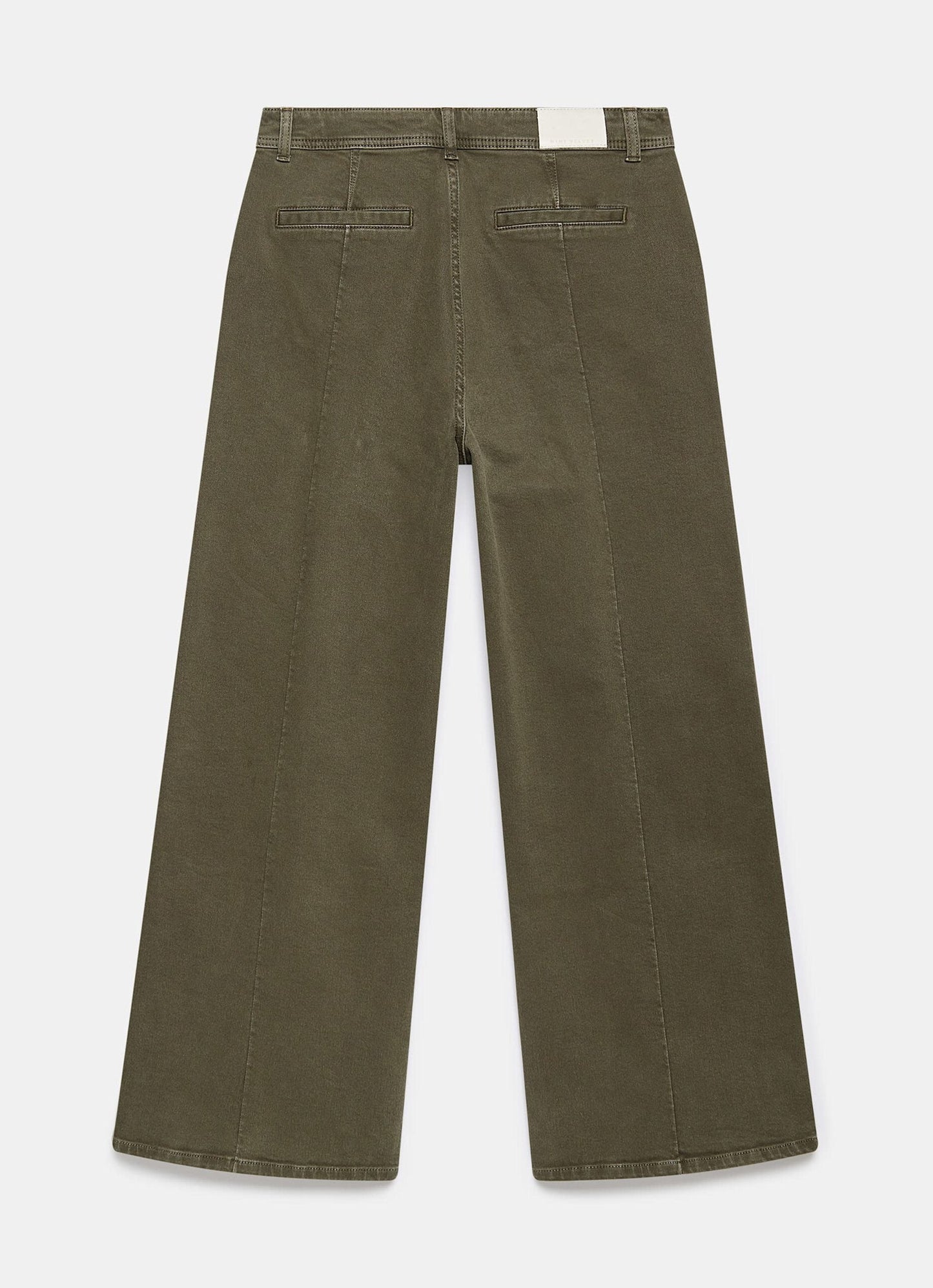 Khaki Wide Leg Jeans